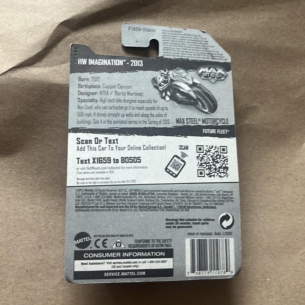Hot Wheels Max Steel Motorcycle HW Imagination 59/250 - Picture 2 of 6